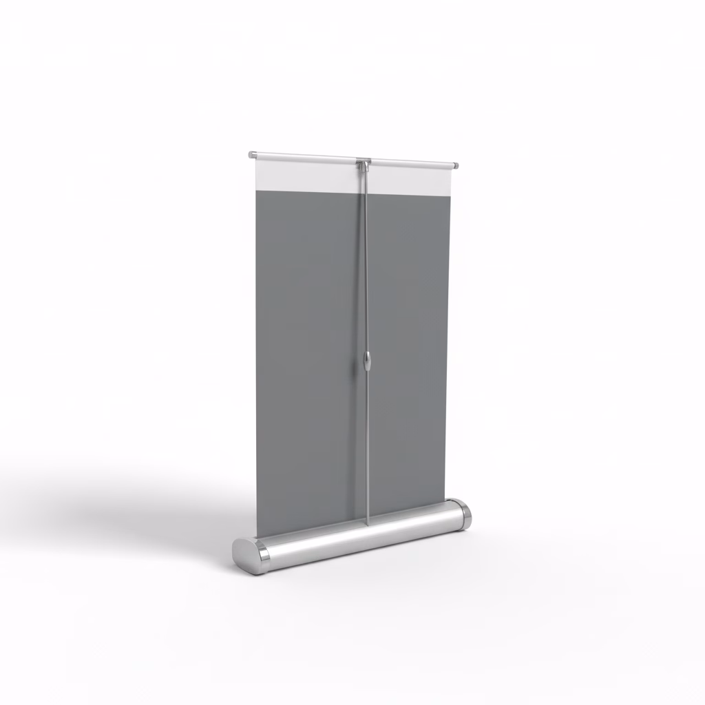 mini retractable banner back view | Hi 5 Canada mini retractable banner back view